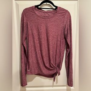 Asymmetrical Athleisure Long Sleeve Top